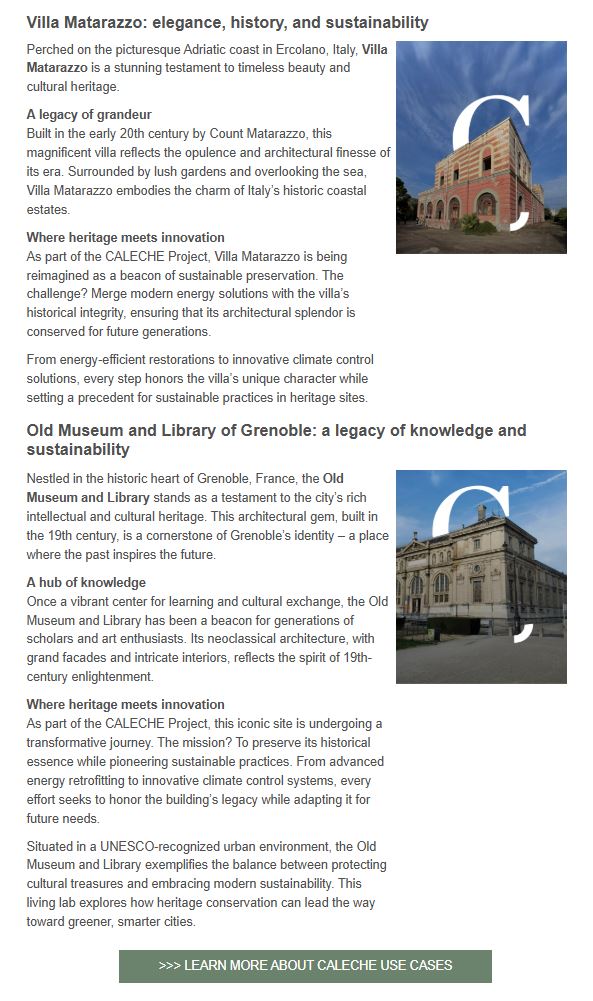 Caleche newsletter 1